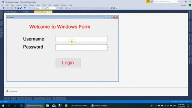 How to Create Login Form 02/02 || In C# Windows Form || смотреть онлайн