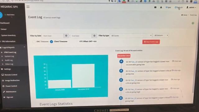 [SERVER & IPMI] BMC refresh WebUI pages testing (total SEL count is 94) смотреть онлайн