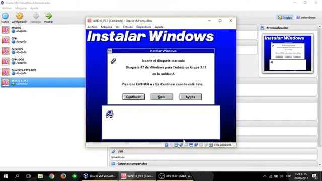 instalar windows 3.11 en VirtualBox смотреть онлайн