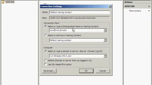 How to AD LDS connecting setting on server 2008 R2 смотреть онлайн