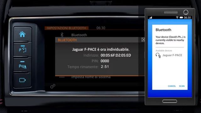 Jaguar F PACE 17MY | InControl Touch - Abbinamento del telefono Bluetooth смотреть онлайн