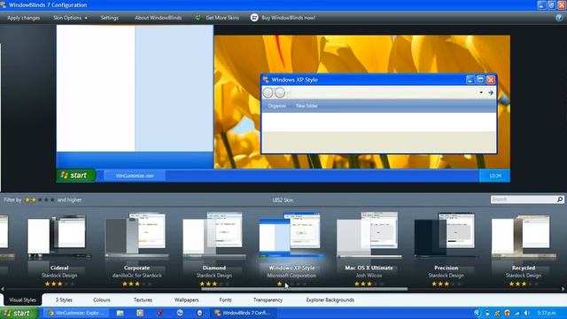 Windows XP theme for Windows 7 смотреть онлайн