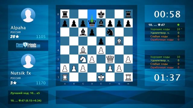 Chess Game Analysis: Nutsik fx - Alpaha : 1-0 (By ChessFriends.com) смотреть онлайн