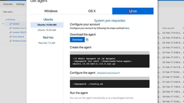 02 - Качаем build агент на linux машину смотреть онлайн