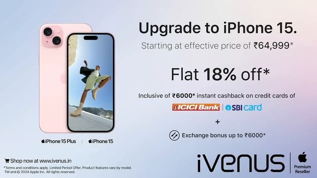 iPhone 15 Best Offers l iVenus Apple Store смотреть онлайн