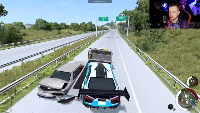 КАК В КИНО! ЗРЕЛИЩНЫЕ ПОГОНИ в BeamNG.Drive смотреть онлайн