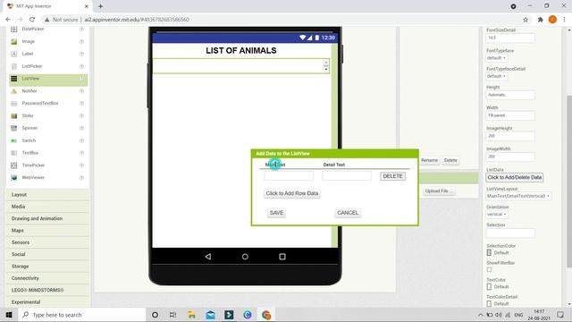 How to Add Details in a List View Item || MIT App Inventor || List View and Lists смотреть онлайн