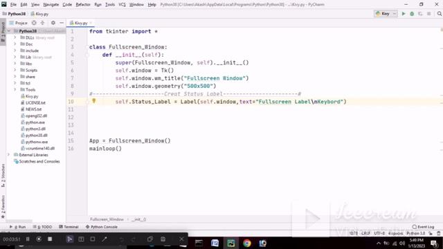 Fullscreen Window Tkinter смотреть онлайн