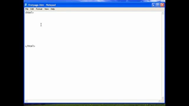 Creating An Html Doc In Notepad смотреть онлайн
