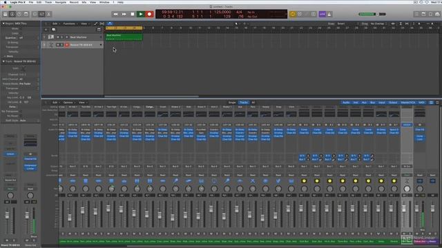Logic Pro X 410: The ART of House Music - 3. 909 Hats Claps смотреть онлайн