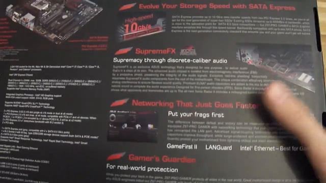 Asus Z97-Pro Gamer unboxing смотреть онлайн