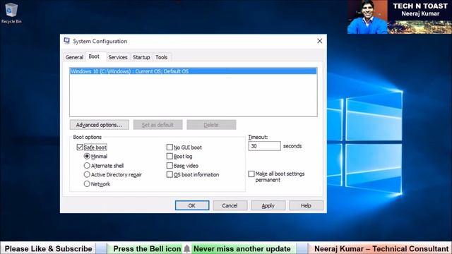 How to get out of safe mode windows by Tech N Toast смотреть онлайн