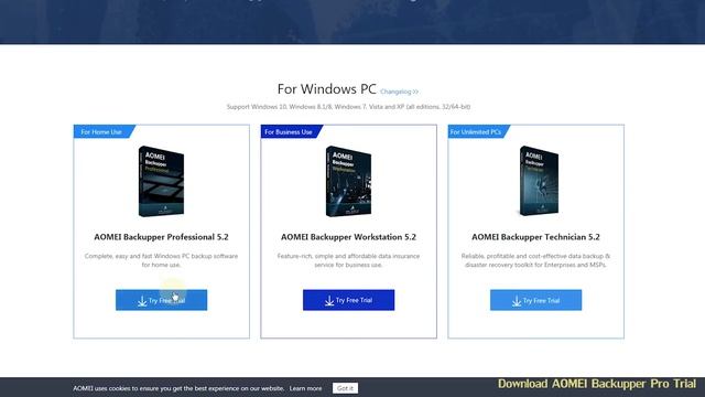 How to Download free AOMEI Backupper for Windows PCs and Servers смотреть онлайн