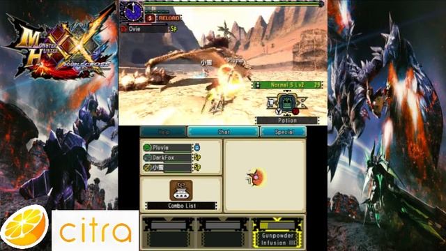 Citra Multiplayer Full Party Full FPS in Low-End PC with GTS 450 | MHXX смотреть онлайн