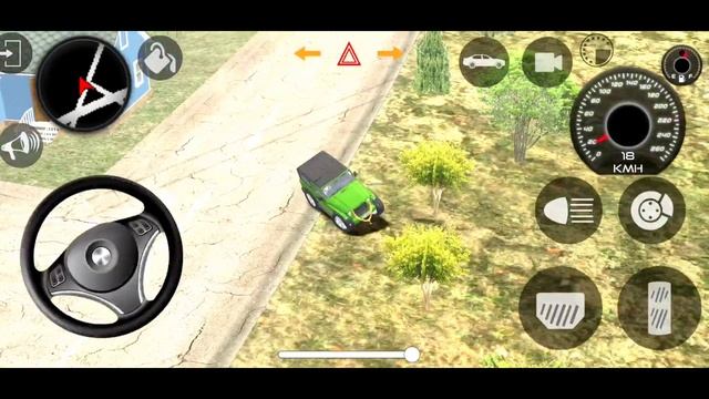 Tale Green Mahindra Modified Thar Offroad Village stunt driving gameplay смотреть онлайн
