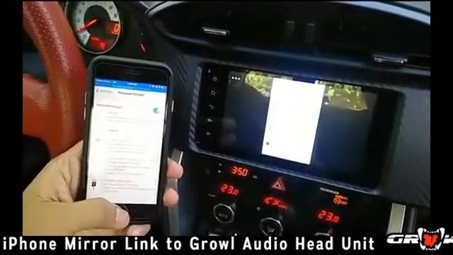 Growl Audio Head Unit doing iPhone Mirror Link смотреть онлайн