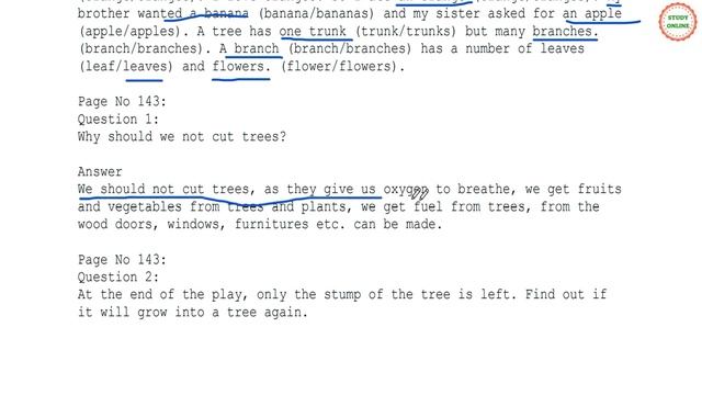 Question Answers | The Giving Tree | Unit 7 Class 4 | English CBSE | NCERT Solution -in Hindi смотреть онлайн