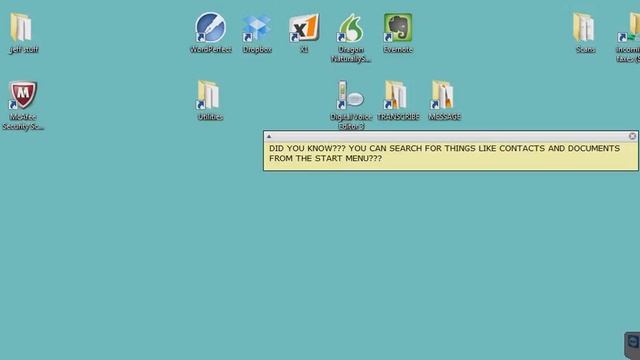 Windows 7 Tips & Tricks - Search from the Start Button смотреть онлайн