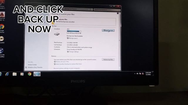 Prepare to Back-up file using windows utility, remove unnecessary software, смотреть онлайн