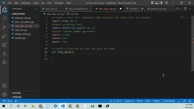 github copilot visual studio code build a simple dice roller with a graph смотреть онлайн