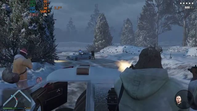 GTA V Gameplay #1 | HP Bs658tx | AMD Radeon 520 | смотреть онлайн