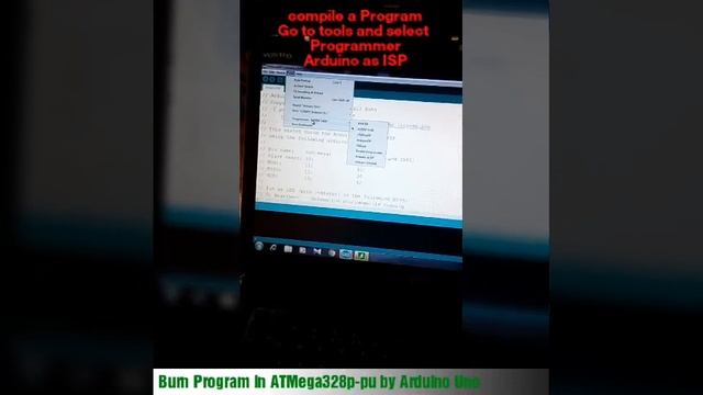 Burn Program in Atmega 328p-pu using Arduino Uno смотреть онлайн