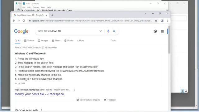 Edit Hosts file in Windows 11 смотреть онлайн