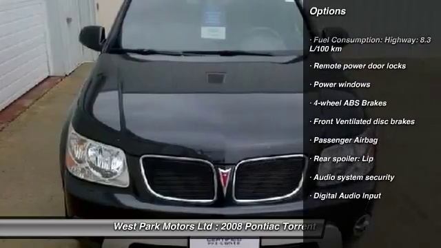 2008 Pontiac Torrent Altona Manitoba 065366 смотреть онлайн