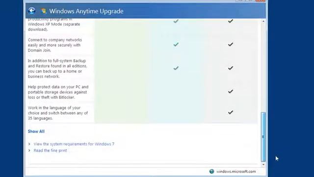 Windows Anytime Upgrade Windows 7 features Microsoft Windows смотреть онлайн