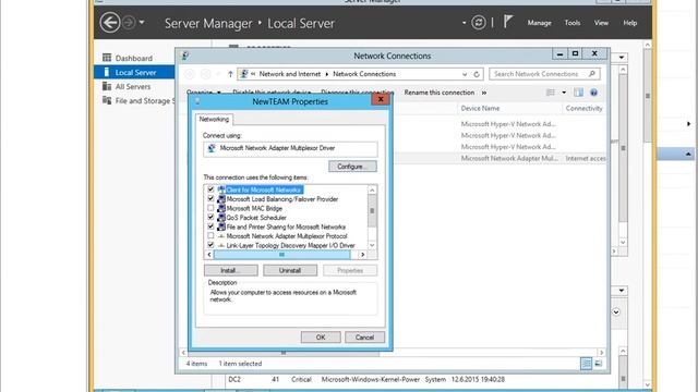 Windows Server 2012 NIC Teaming смотреть онлайн