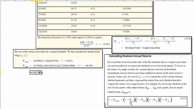 Calculating Annualized Rate of Return - Microsoft 2004 смотреть онлайн