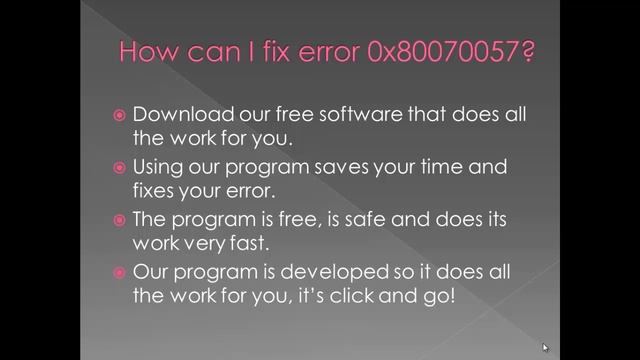 0x80070057 Error Code FIX - Windows Backup смотреть онлайн