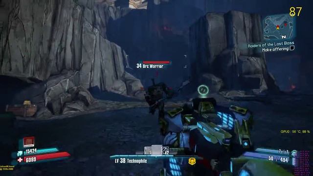 Borderlands 2 Hatreds Shadow Gameplay on AMD RX 480 1080P смотреть онлайн