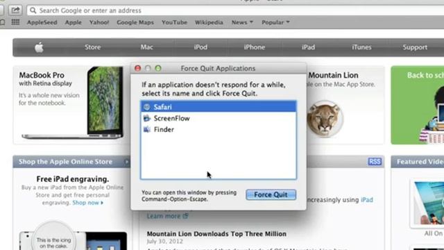 How to Force Quit Applications on a Mac смотреть онлайн