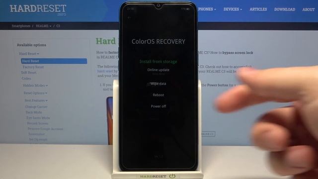 Hard Reset REALME C3 – Restore Defaults / Erase Storage using Recovery Mode смотреть онлайн