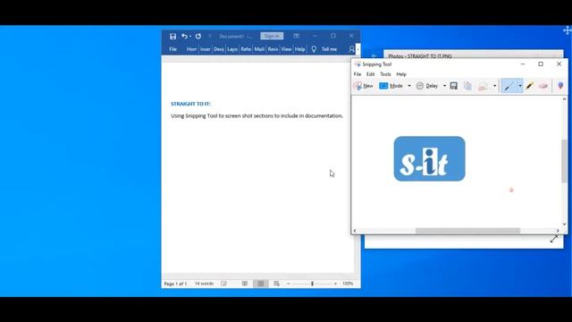 How To - Working with Snipping Tool - Microsoft Windows Device - STRAIGHT TO IT смотреть онлайн