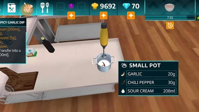 cooking simulator mobile spicy garlic dip смотреть онлайн