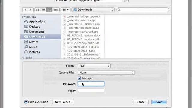How to encrypt a PDF with a password on Mac OS X смотреть онлайн