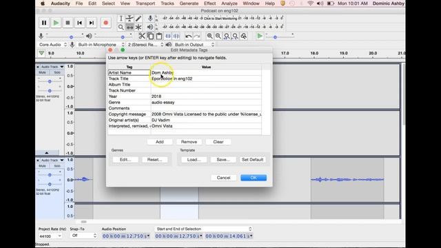 Exporting Audacity Audio File смотреть онлайн