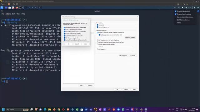 Solved: Network Bridge Mode Not Working Windows 10/11 Host and Kali Linux Guest | Explain in HINDI смотреть онлайн