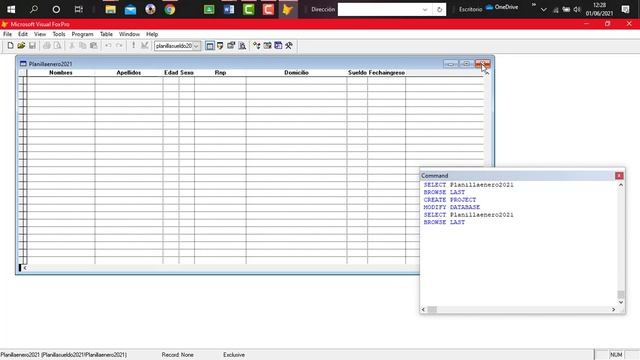 Crear proyecto, BD y tablas en FoxPro смотреть онлайн