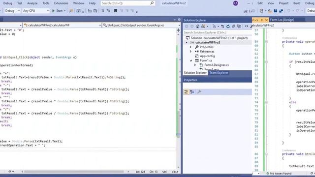 Calculator - C# Windows Forms Application смотреть онлайн
