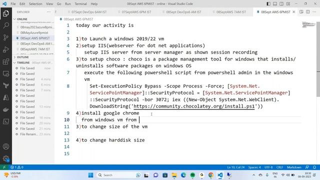 AWS Windows Server 2022 , IIS and Choco setup смотреть онлайн