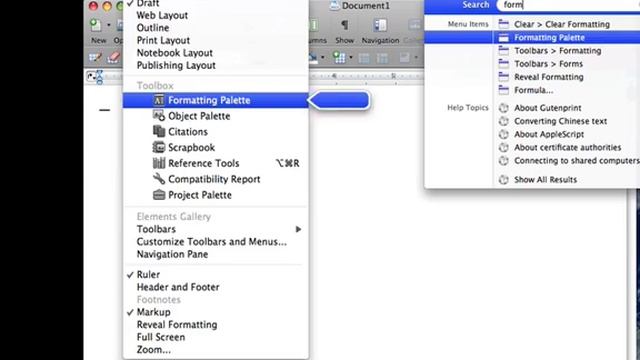 Office 2008 Menu Help смотреть онлайн