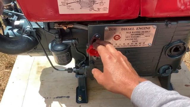 ZS195 engine first start смотреть онлайн