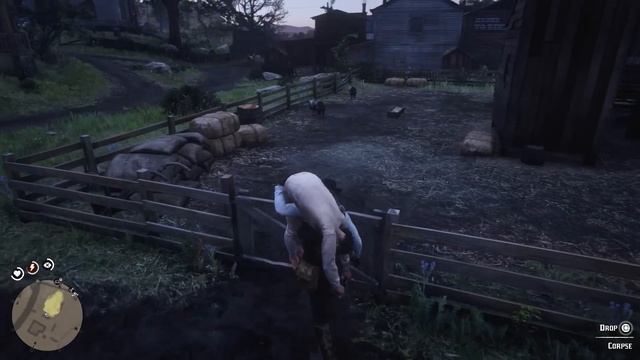 Red Dead Redemption 2 - Helping Prostitute & Feeding Dead Man To Pigs смотреть онлайн