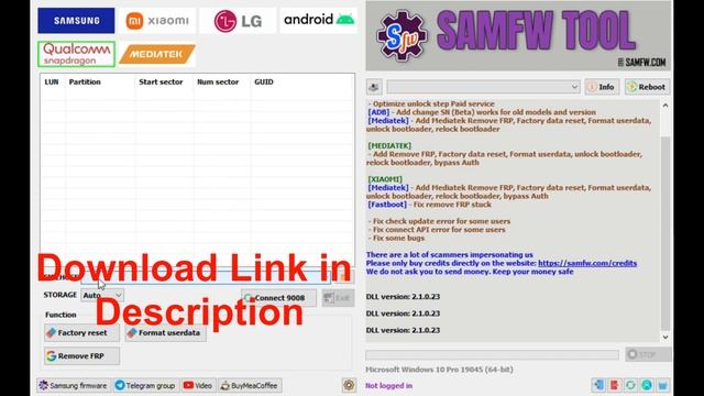 SamFW Tool v4.7.1 - The Ultimate Solution for Bypassing FRP Lock смотреть онлайн