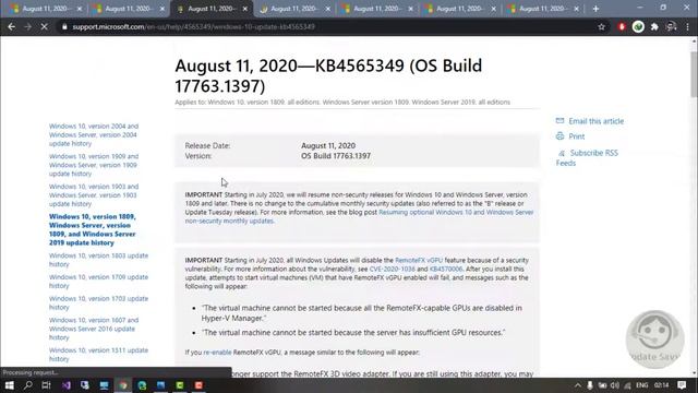 11 August 2020 - Cumulative Security Update -Tuesday Patch - Windows10 Highlight, Improvement & Fi смотреть онлайн