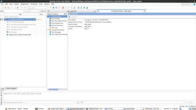 simple logic gates - quartusII compilation смотреть онлайн