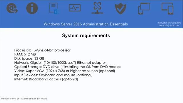 Server 2016 System Requirments смотреть онлайн